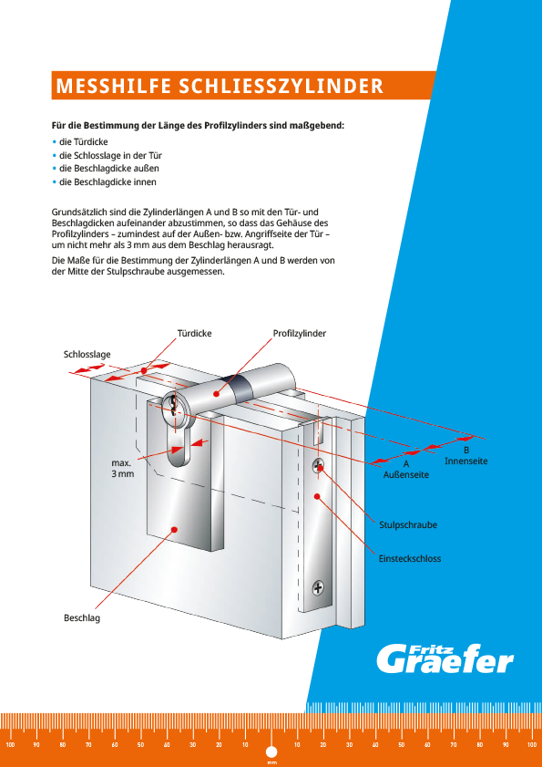 Graefer Mechanische Schließtechnik Messhilfe