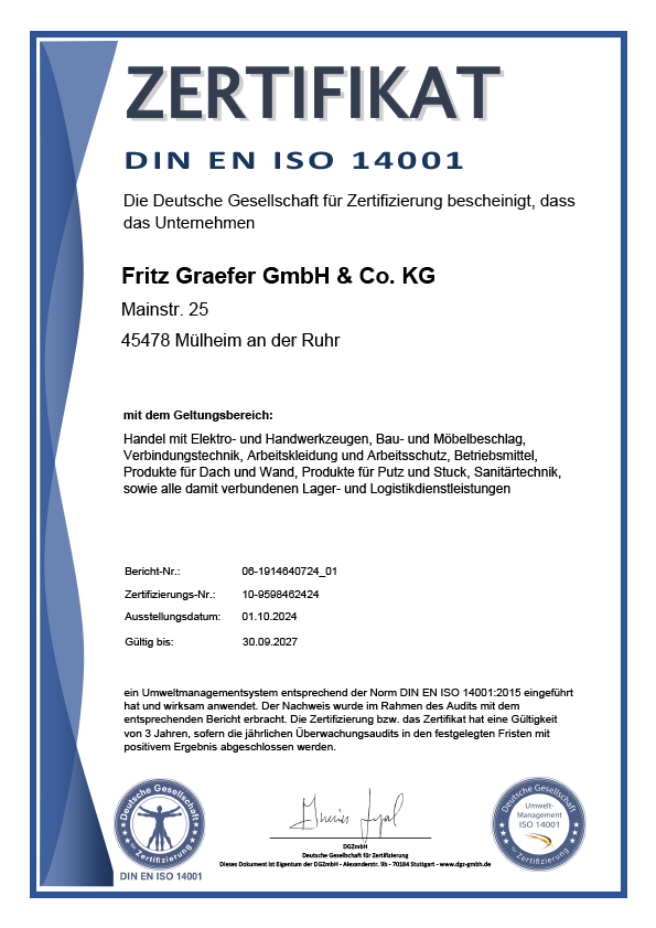 Graefer Umweltmanagement DIN EN ISO 14001